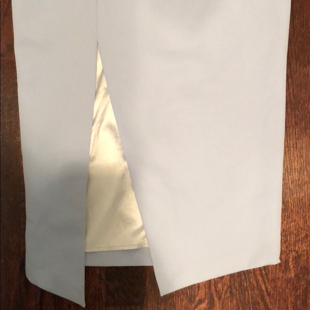 NEW Akira Dusty Blue One Shoulder Midiw/Slit Dress - Picture 3 of 8